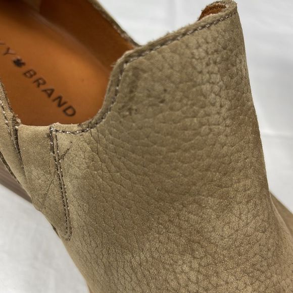 Lucky Brand Vennia Dune Ankle Booties Boots Chunky Cowboy Heel Size 10 - Picture 8 of 14